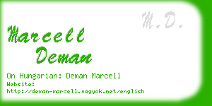 marcell deman business card